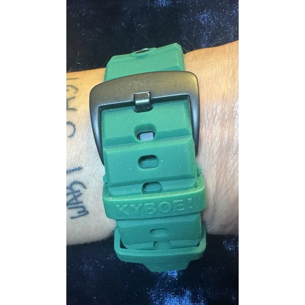 KYBOE! Giant Mariner 55MM Aquamarine Water Resistance Quartz Watch rubber GREEN